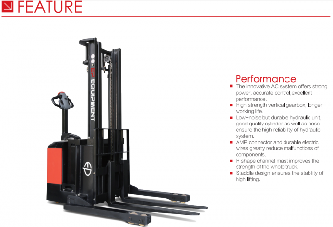 Stacker elettrico per pallet ad alta efficienza 1.5 t 5