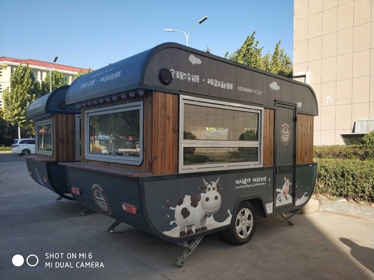 Carro rimorchio per alimenti all'aperto Snack Carro alimentare mobile Tipo di nave Chiosco Carro rimorchio per ristorazione alimentare