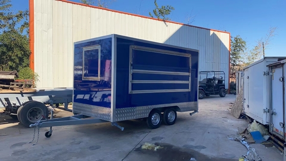 Vendita calda conveniente stradabile personalizzato di alta qualità 2024 Mobile Food Trailer Snack Food Truck Tea Shop Trailer