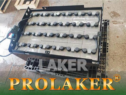 Batteria a piombo acido per carrelli elevatori elettrici da 2 tonnellate per carrelli elevatori a controbilancio 48V