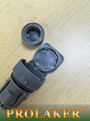 Tappo di sfiato a galleggiante in PP 75/92mm Grigio, Design a risparmio idrico per lo sfiato sicuro della batteria del carrello elevatore
