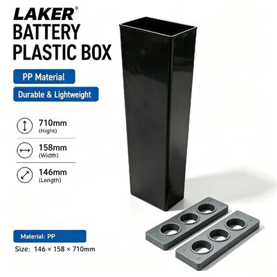 Custodia in plastica per batteria in PP vergine stampata in un unico pezzo, basso tasso di guasto per la produzione di batterie per carrelli elevatori