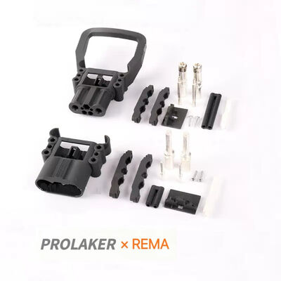 Disegno resistente agli acidi Durable Din160 REMA Completo Maschio e Femmina Connessione di ricarica della batteria Set per carrelli elevatori camion, spazzini e dispositivi RCC Conformare DIN VDE 0623 & EN 1175 Standard industriale