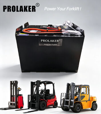 Batteria per carrello elevatore ProLaker Drop-in LiFePO4 sostitutiva piombo-acido 24V 48V 80V, 210Ah-880Ah personalizzabile per carrelli elevatori elettrici, transpallet, sollevatori, movimentazione materiali in magazzino con BMS intelligente