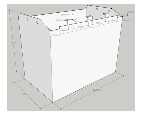 500AH 80v batteria di trazione per carrelli elevatori