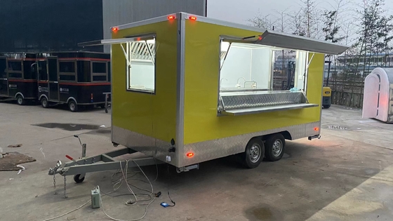 Camionetto alimentare elettrico in acciaio inossidabile personalizzato per un servizio alimentare conveniente
