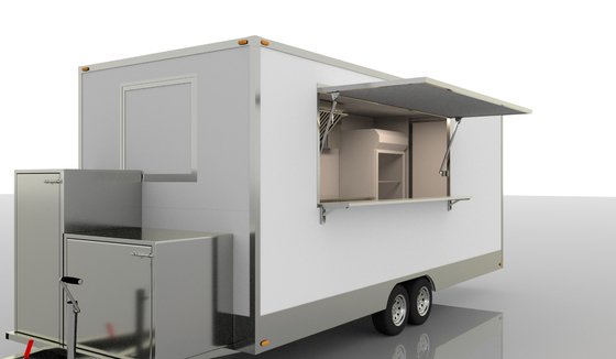 Camionetto alimentare elettrico in acciaio inossidabile personalizzato per un servizio alimentare conveniente