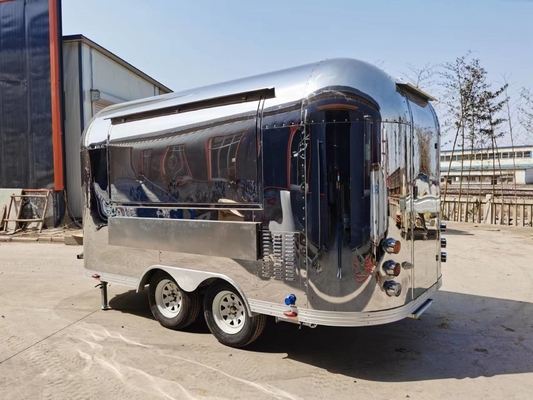 Affordable CE Custom food trailers Camper Van Snack Catering Cart Food Trailer completamente attrezzato