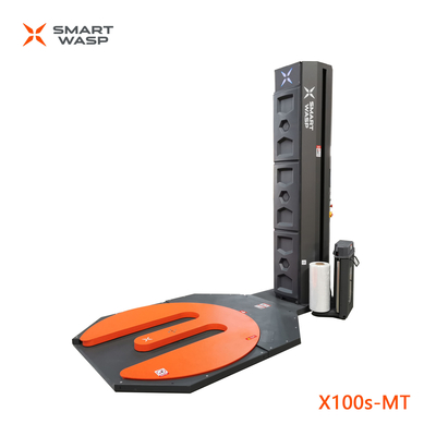 Versatile macchina di avvolgimento completamente automatica / giradischi a pallet con avvolgimento ridotto