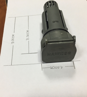 Collegamento galleggiante per carrelli elevatori 75/92 mm Usato per batterie di carrelli elevatori Cappucci di colori grigi