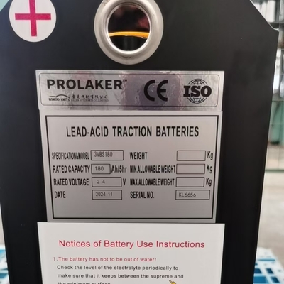 Batteria per carrelli elevatori personalizzata 24v 180Ah/5 ore Batteria a trazione a piombo acido durata di vita lunga