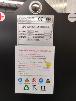 4HPZS620 24V 620Ah Batterie di trazione durata lunga manutenzione CE
