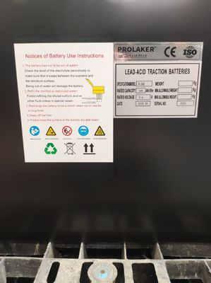 Batteria al piombo ricaricabile per carrelli elevatori 36V 245Ah con certificazione CE