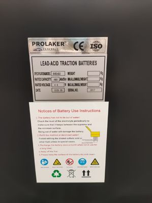 Batteria al piombo acido 48V 6PZS480 per carrelli elevatori CAT