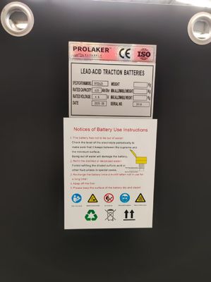 Batteria di trazione al piombo-acido ricaricabile ad alte prestazioni per carrelli elevatori 48v 5PZS625 per Hyter R30XMS2
