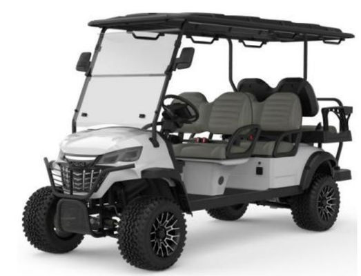 Confortevole carrello da golf portatile da 4 posti con regolatore elettrico importato e pneumatici off road