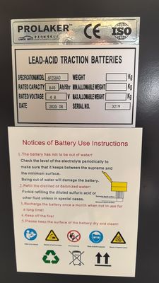 Batteria di trazione al piombo-acido ricaricabile FLT 48V 840Ah con ciclo profondo