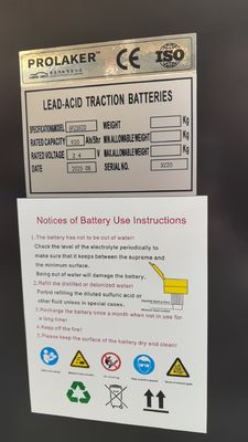 8PZS920 24V Carrello elevatore da magazzino al piombo-acido 920Ah con servizio di personalizzazione