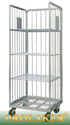 Pratico magazzino specifico a tre lati gabbia a rotoli fascia elastica fissata