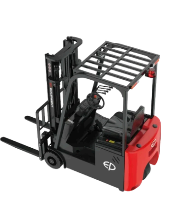 Compatto da 1,5 tonnellate 3 ruote contrappeso elettrico carrello elevatore a soffitto basso Cargo Cargo Utilizzo Caricatore Li-ion incorporato Opportunità di ricarica carrello elevatore