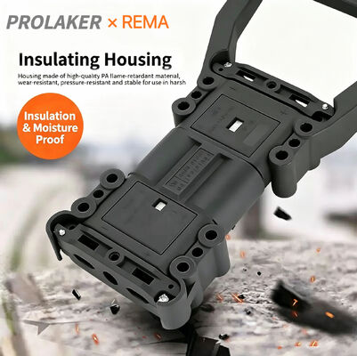 Disegno resistente agli acidi Durable Din160 REMA Completo Maschio e Femmina Connessione di ricarica della batteria Set per carrelli elevatori camion, spazzini e dispositivi RCC Conformare DIN VDE 0623 & EN 1175 Standard industriale