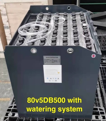 Batteria acida al piombo su misura della trazione di 500AH 80v per il carrello elevatore di MHE con il sistema di innaffiatura