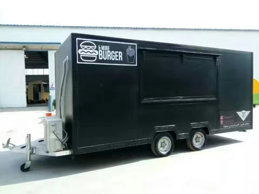 Camionetto carrato mobile per la produzione di gelati, ciambelle, pizza e hamburger
