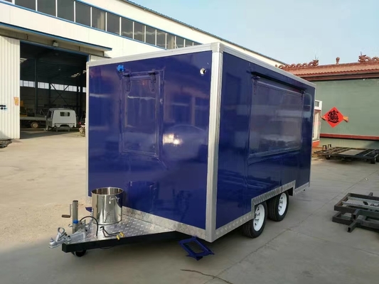 Food trailer Coffee Hot Dog Food Carts con cucina completa, Mobile Ice Cream Food Trailer