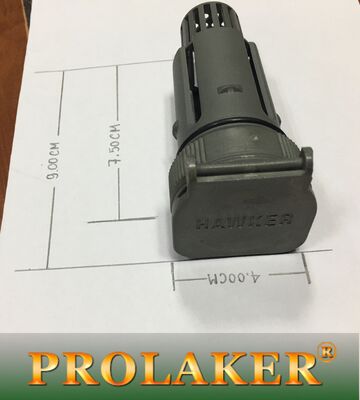 Cesto per batterie industriali Tipo di presa di ventilazione Colore Grigio Dimensione L Lunghezza 92 mm