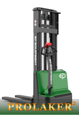 Impilatore elettrico EP DS3 Walkie da 1.500 kg, stoccatore compatto per corridoi stretti con caricatore integrato