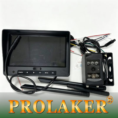 2.4G Wireless 7 Inch FHD Laser Positioning Forklift Monitoring System IP68 Camera anti-collizione impermeabile con registrazione a loop
