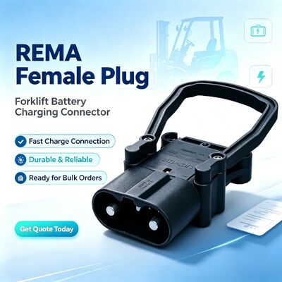 Connettore Batteria Carrello Elevatore Maschio Femmina EC320A Stile REMA Spina Presa di Ricarica Industriale Antiacido per Carrello Elevatore Elettrico Transpallet