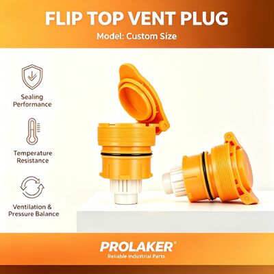Vendita all'ingrosso di fabbrica Tappo di sfiato Flip Top ad alte prestazioni con design riutilizzabile a tenuta ermetica ignifugo per batterie per carrelli elevatori